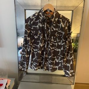 Tory Burch Brown Patterned Blouse